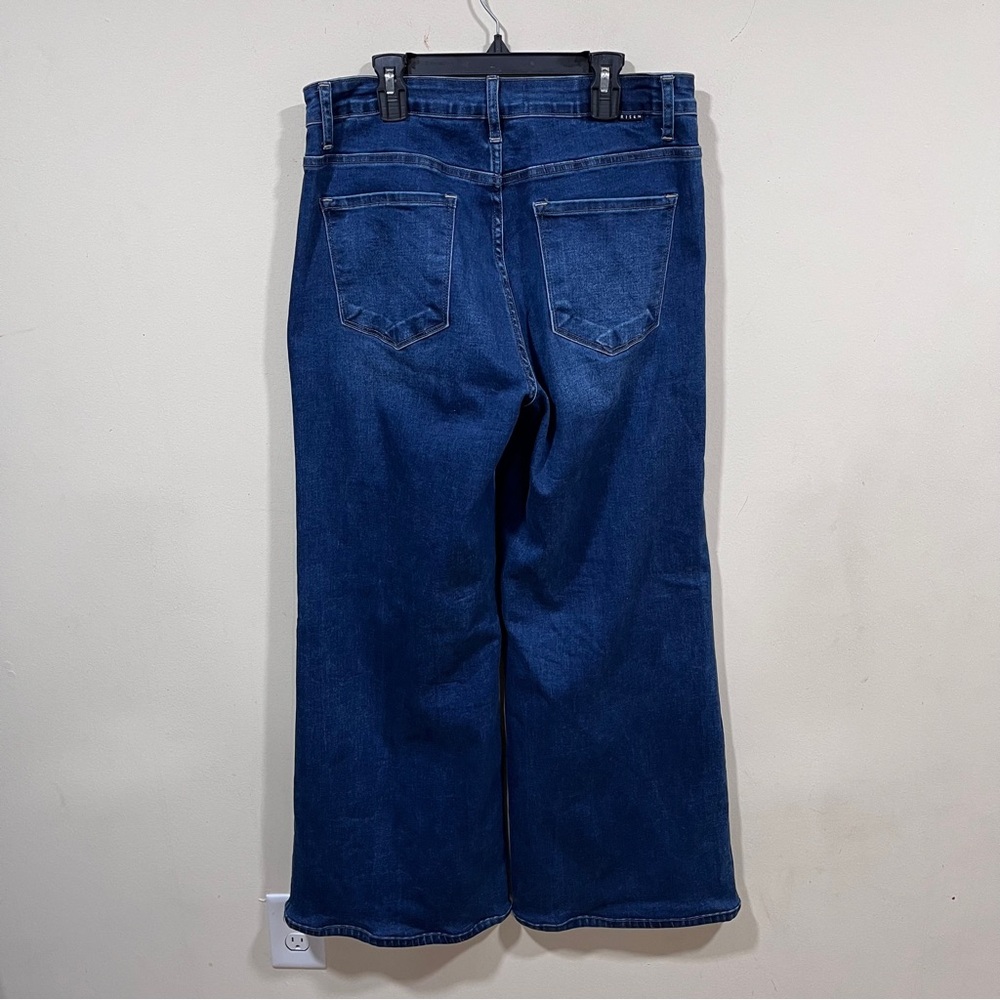 Risen jeans wide leg denim blue size 11/30 women’s EUC high waisted - Picture 8 of 10